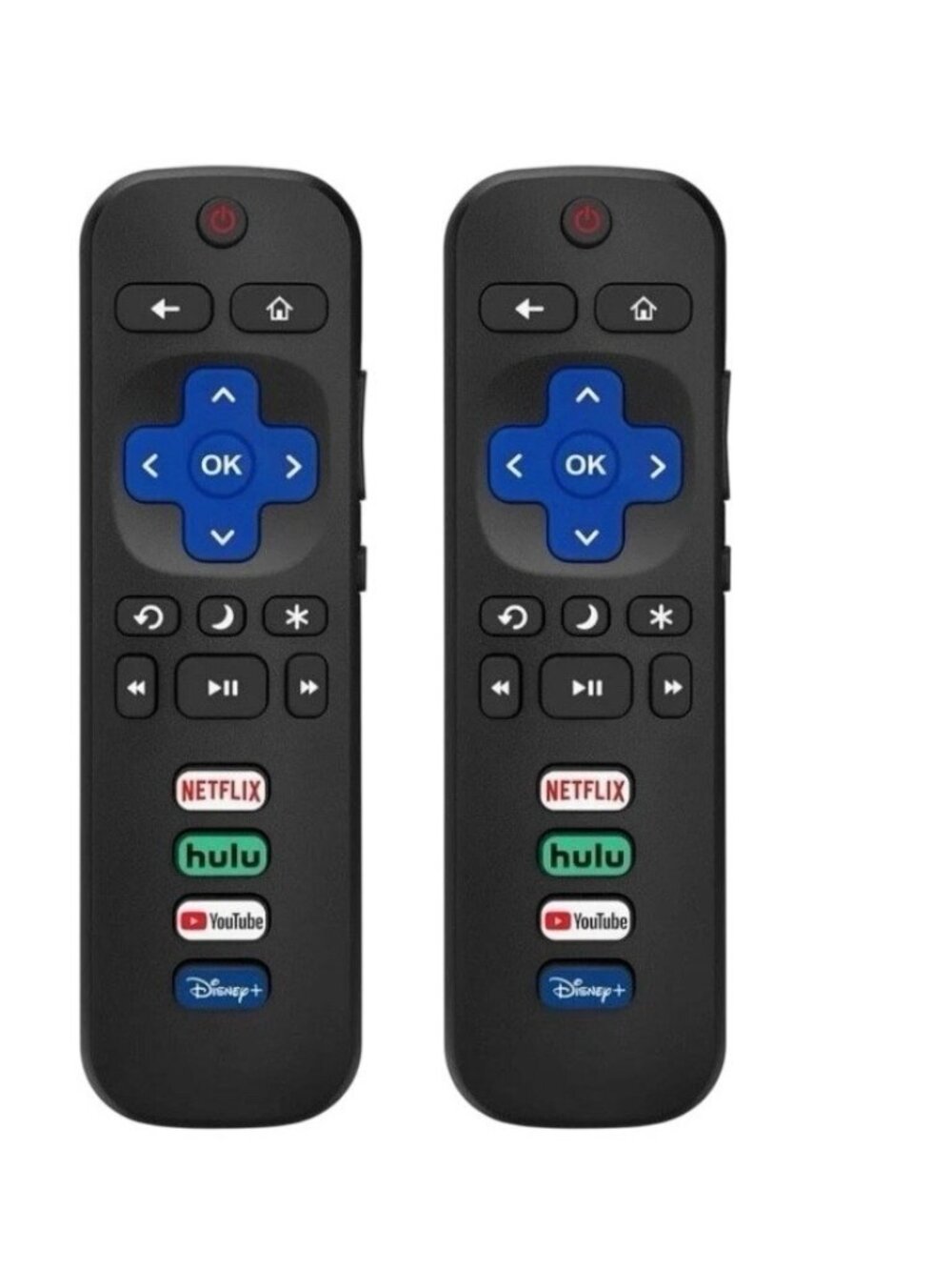 2 Pack New Remote Control Replacement for All Roku TV TCL/Hisense/Onn Roku;